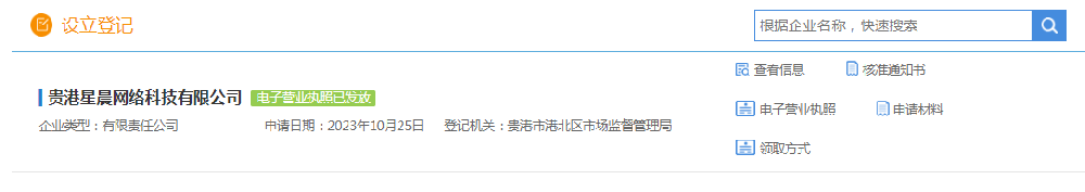 星晨网络公司正式成立